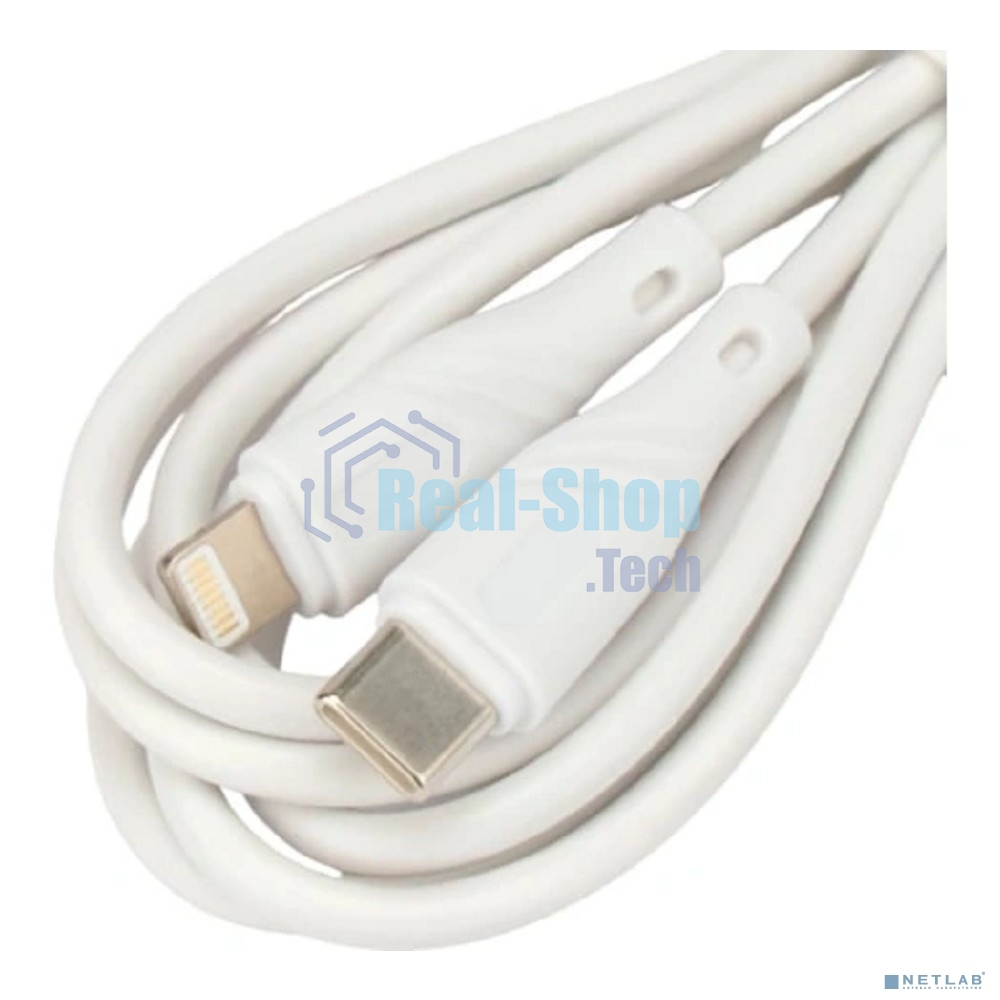 Кабель USB2.0 Cablexpert CCB-USB2-CMAPO1-2MW, Type-C/Lightning, издание Classic 0.1, 3A, 20Вт, 2м, белый, коробка