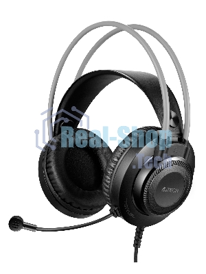 Гарнитура A4Tech Fstyler FH200U серый, проводная
