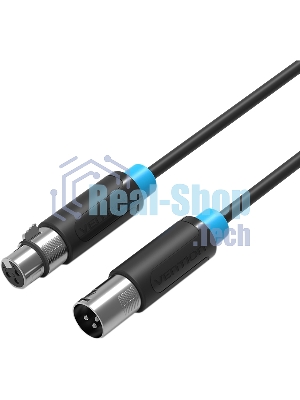 Кабель Vention аудио XLR M/XLR F - 1.5м BBFBG