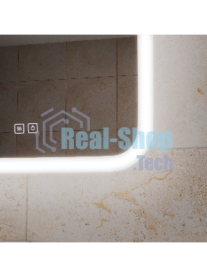 Зеркало Bau Stil 40х70, LeD подсветка, сенсор, антипар, пластиковый защитный корпус