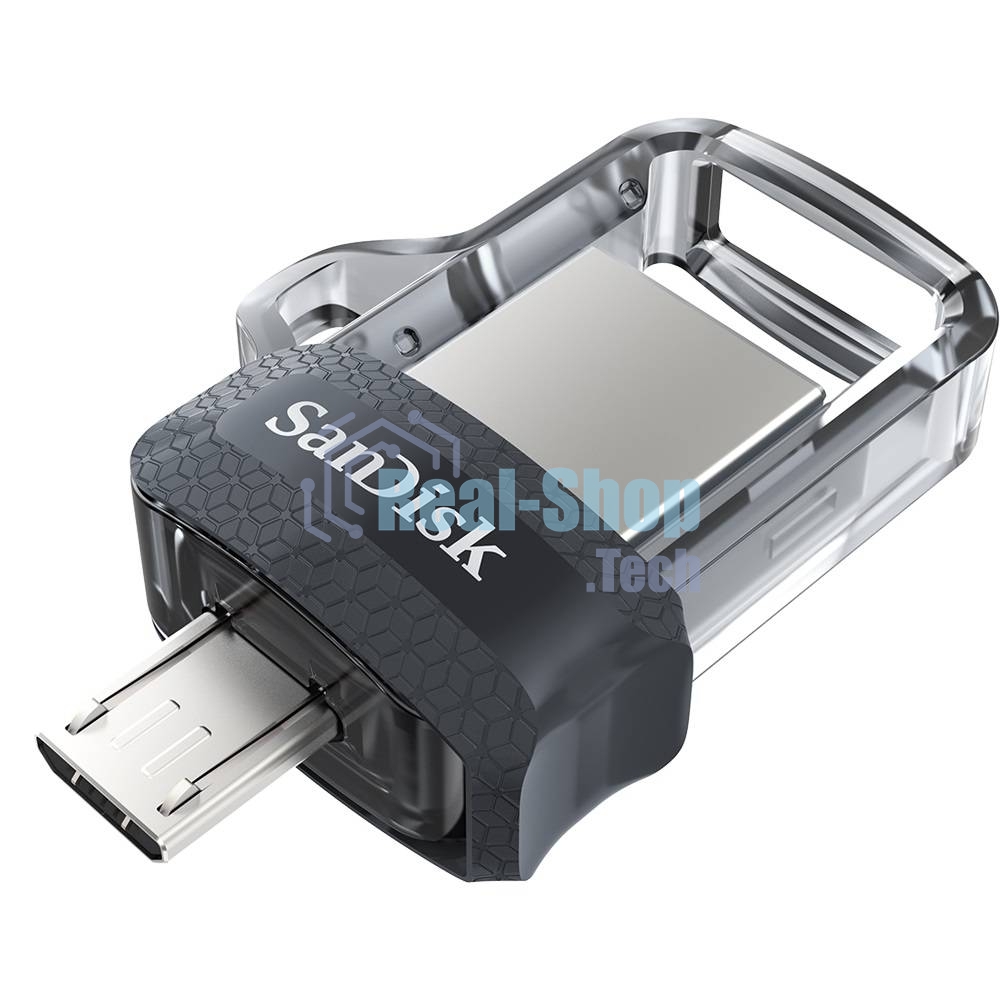 Флешка USB SanDisk DD3 Ultra (SDDD3-032G-G46), 32Gb, USB 3.0/microUSB, R/W 130/30, черный