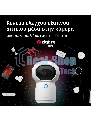 Камера AQARA Camera Hub G3/Камера+ управления/Управление жестами/Камера 360/2K 2304х1296p/Протокол связи:Zigbee/WiFi/Питание:USB-C/белый CH-H03