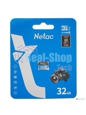 Флеш карта microSDHC 32Gb Netac P500 NT02P500STN-032G-S (без SD адаптера) 80Mb/s