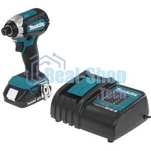 Дрель-шуруповерт Makita DTD153SY, 18 В, 1,5 Ач, 170 Нм, бесщеточный, ударный