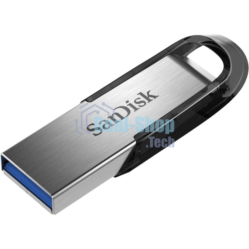 Флешка USB Sandisk CZ73 Cruzer Ultra Flair (SDCZ73-128G-G46), 128Gb, USB 3.0, R/W 150/45, серебристый/черный