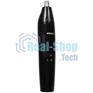 Триммер для носа Philips NT1620/15 роторный режущий элемент, водонепроницаемый корпус - пластик, цвет - черный, в комплекте батарейка АА