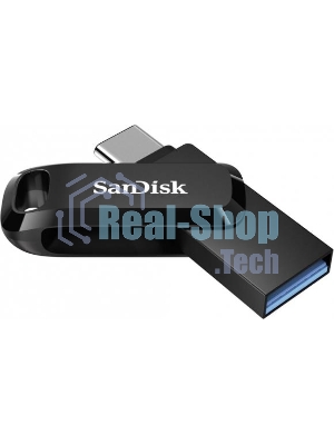 Флешка USB SanDisk DDC3 Ultra Dual Go (SDDDC3-064G-G46), 64Gb, USB 3.1/USB Type-C, R/W 150/30, черный