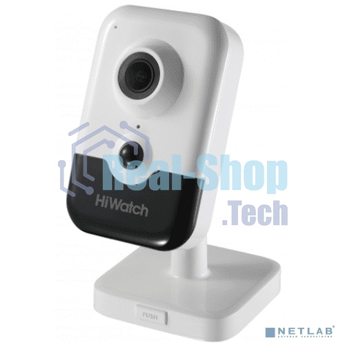 Видеокамера IP Hikvision HiWatch DS-I214(B) 4-4мм цветная корп.:белый/черный