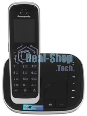 Телефон беспроводной (DECT) Panasonic KX-TGJ320RUB ной, АОН, черный, автоответчик