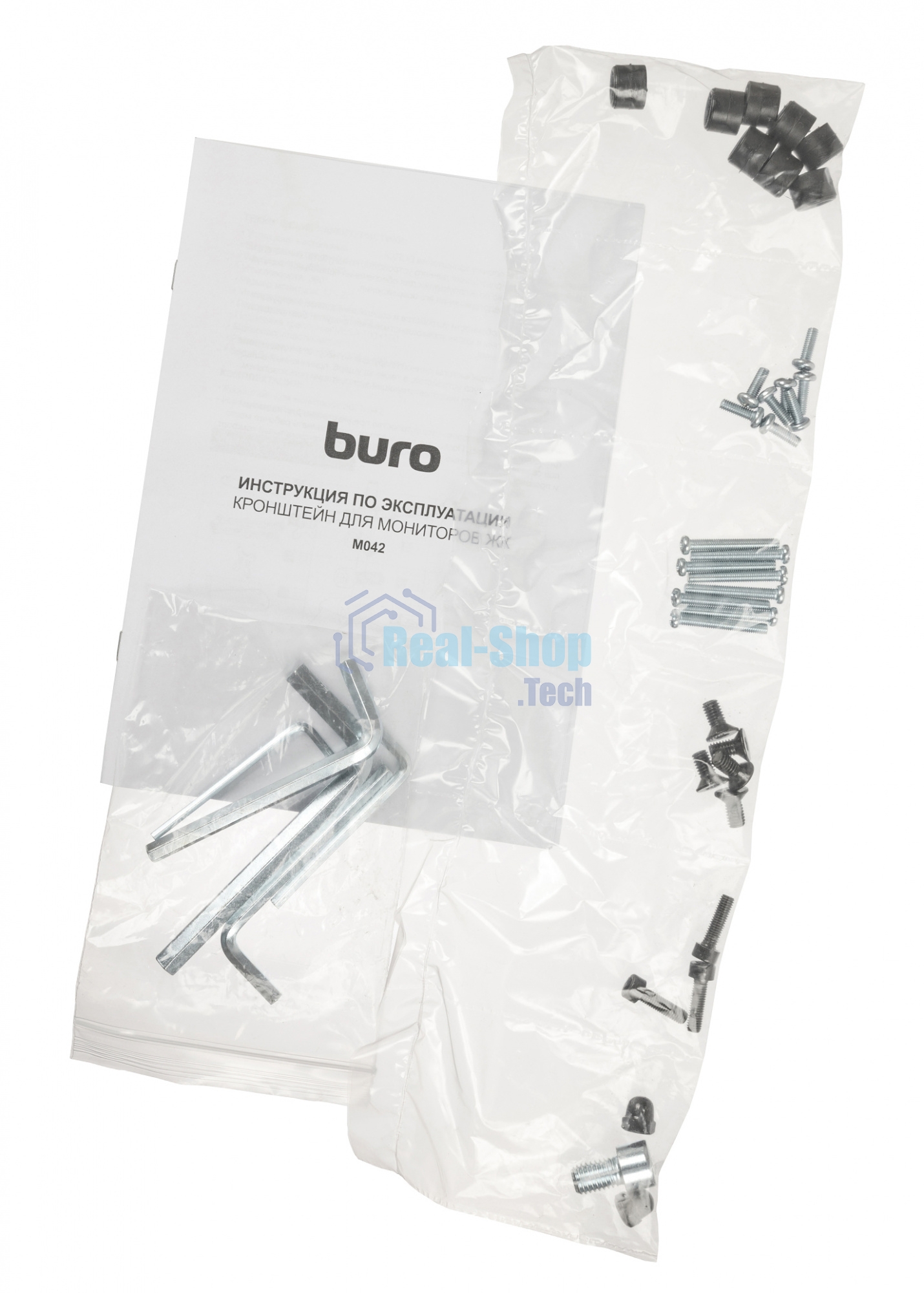 Кронштейн для мониторов ЖК Buro M042 черный 17