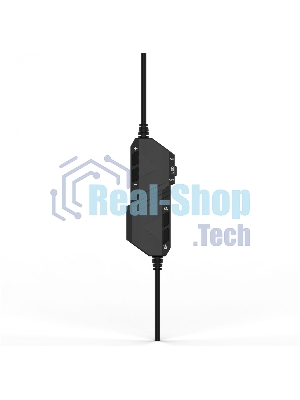 Гарнитура Acer AHW120 чёрный, проводная, USB, подсветка