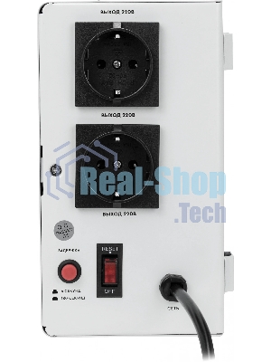 Настенный стабилизатор напряжения SMARTWATT AVR SLIM 2000RW (100W - 260W, 2000VA, 2 кВт, 50 Гц, розеток - 2, LED-дисплей