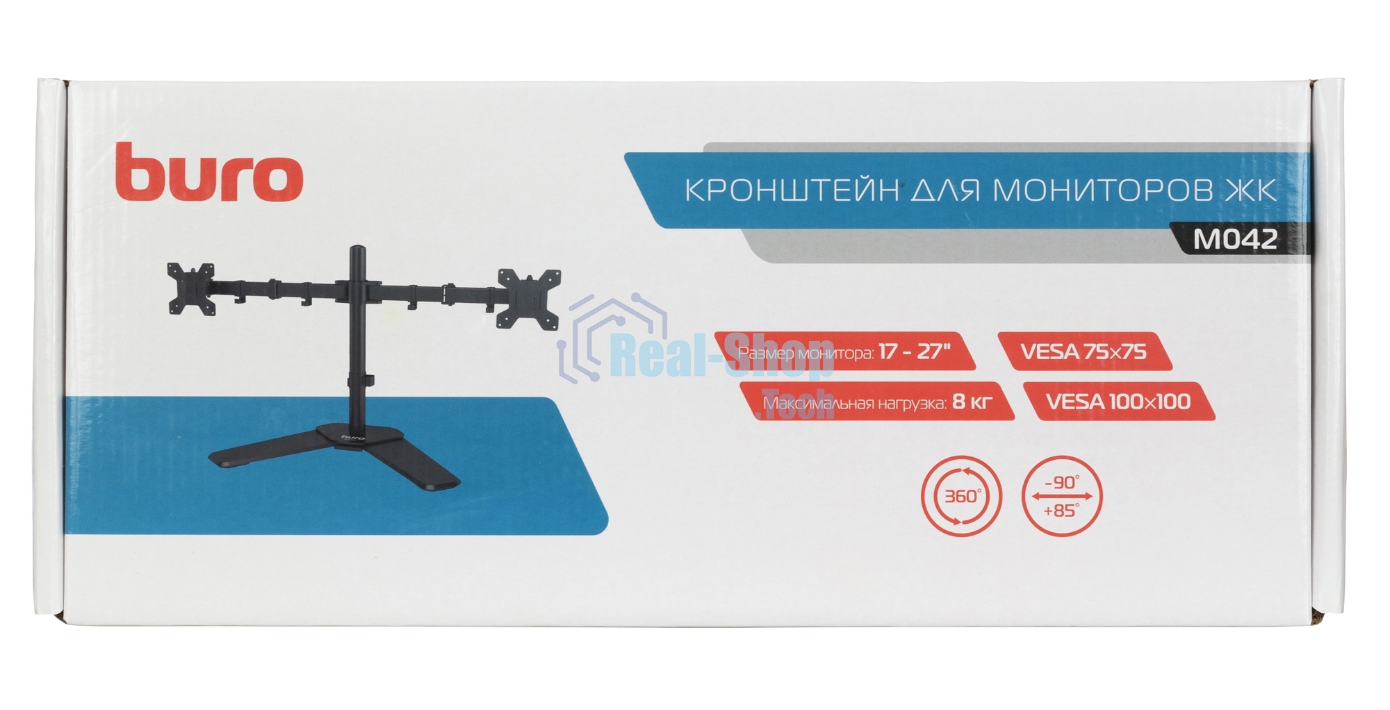 Кронштейн для мониторов ЖК Buro M042 черный 17