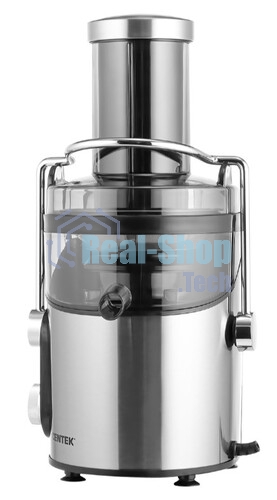 Соковыжималка Centek CT-1212 стальной/чёрный, центробежная, 1200 Вт, 1100 мл, механическое