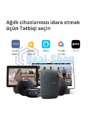 Камера AQARA Camera Hub G3/Камера+ управления/Управление жестами/Камера 360/2K 2304х1296p/Протокол связи:Zigbee/WiFi/Питание:USB-C/белый CH-H03