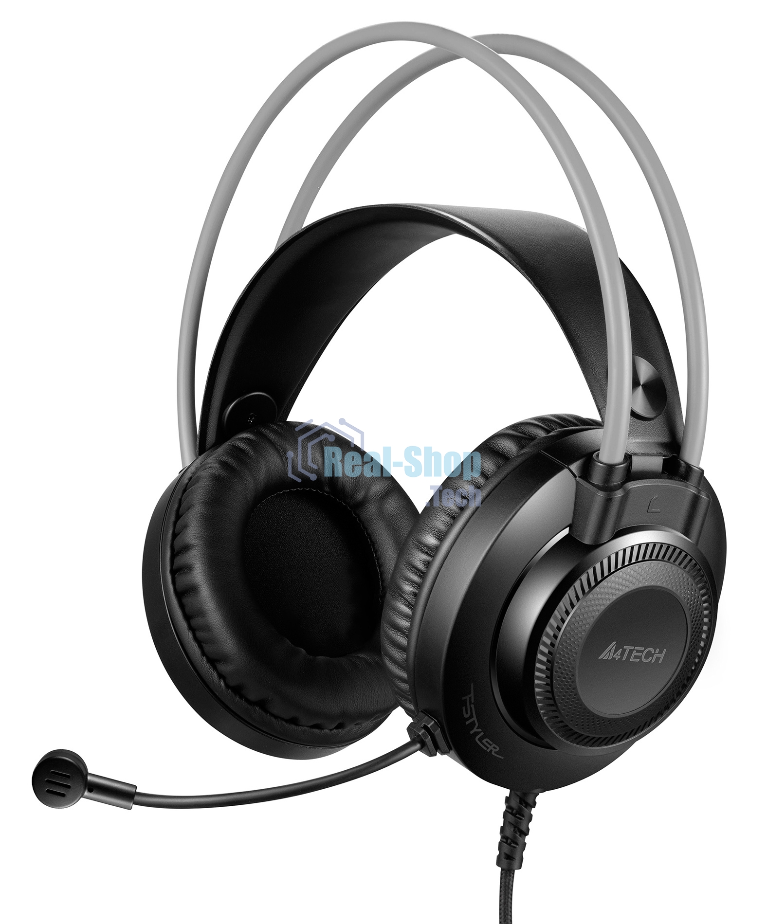 Гарнитура A4Tech Fstyler FH200i серый, проводная