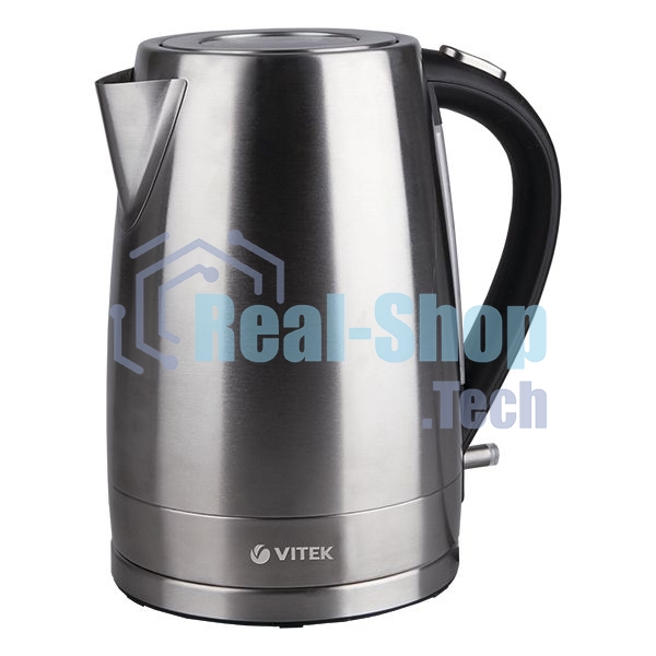 Чайник электрический Vitek VT-7000 1.7 л, 2200 Вт, серебристый (корпус: металл)