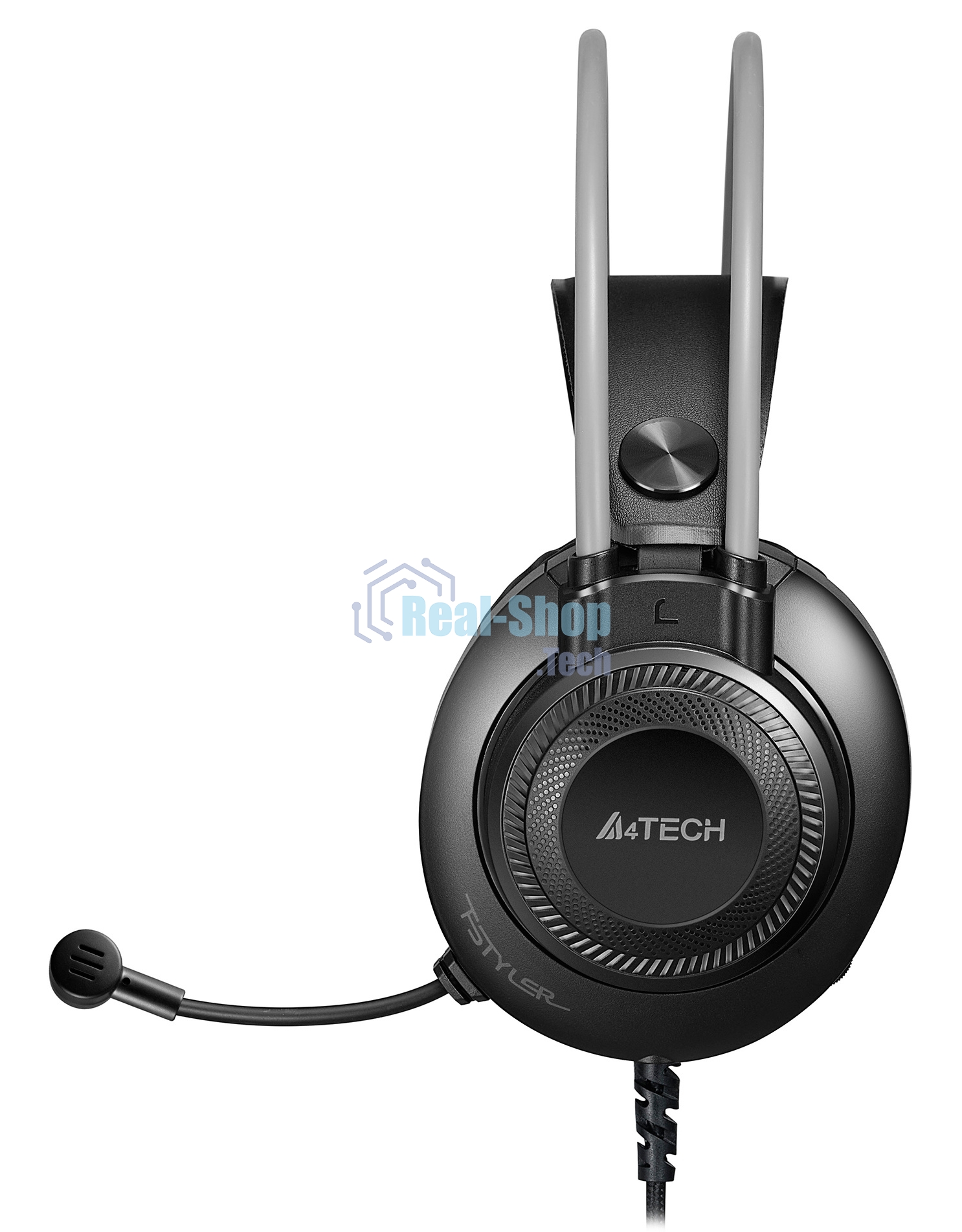 Гарнитура A4Tech Fstyler FH200i серый, проводная