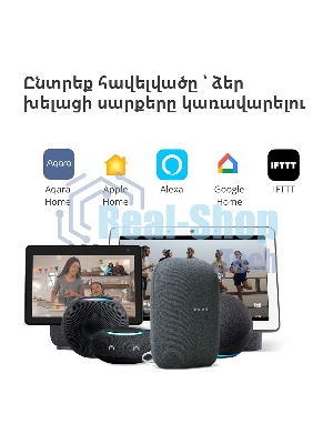 Камера AQARA Camera Hub G3/Камера+ управления/Управление жестами/Камера 360/2K 2304х1296p/Протокол связи:Zigbee/WiFi/Питание:USB-C/белый CH-H03
