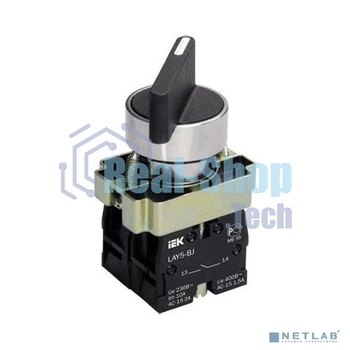 Переключатель LAY5-BJ33 на 3 полож. черный I-O-II дл. ручка IEK BSW70-BJ-3-K02