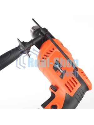 Дрель электрическая ударная PATRIOT FD 750h 120301444 с ударом, мощность 710Вт, макс.диаметр 13мм, глубиномер + дополнительная ручка