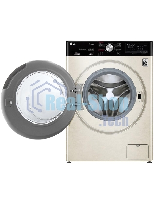 Стиральная машина LG F2V5HS9B бежевый, загрузка фронтальная 7 кг, 1200 об/мин, класс: А