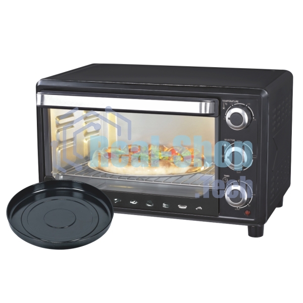 Мини-печь Sakura SA-7000BP 27л, духовка 1500Вт, механ.управление, чёрный