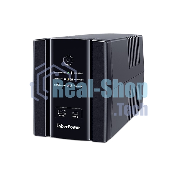 Источник бесперебойного питания CyberPower UT1500EIG/1500 ВА/900 Вт/USB/RJ-11/RJ-45/6xIEC 320 C13 (компьютерная)
