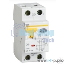 Выключатель автоматический дифференциального тока IEK MAD22-5-050-C-100 АВДТ 32 C50 100мА