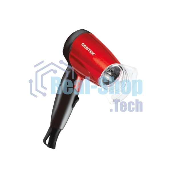 Фен Centek CT-2230 RBL красный/черный, 1200 Вт, компактный