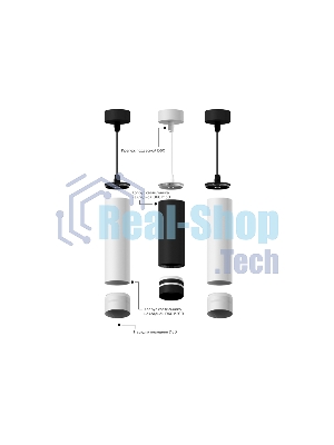 Корпус светильника C6314 SGR серый песок D60*H80mm MR16 GU5.3