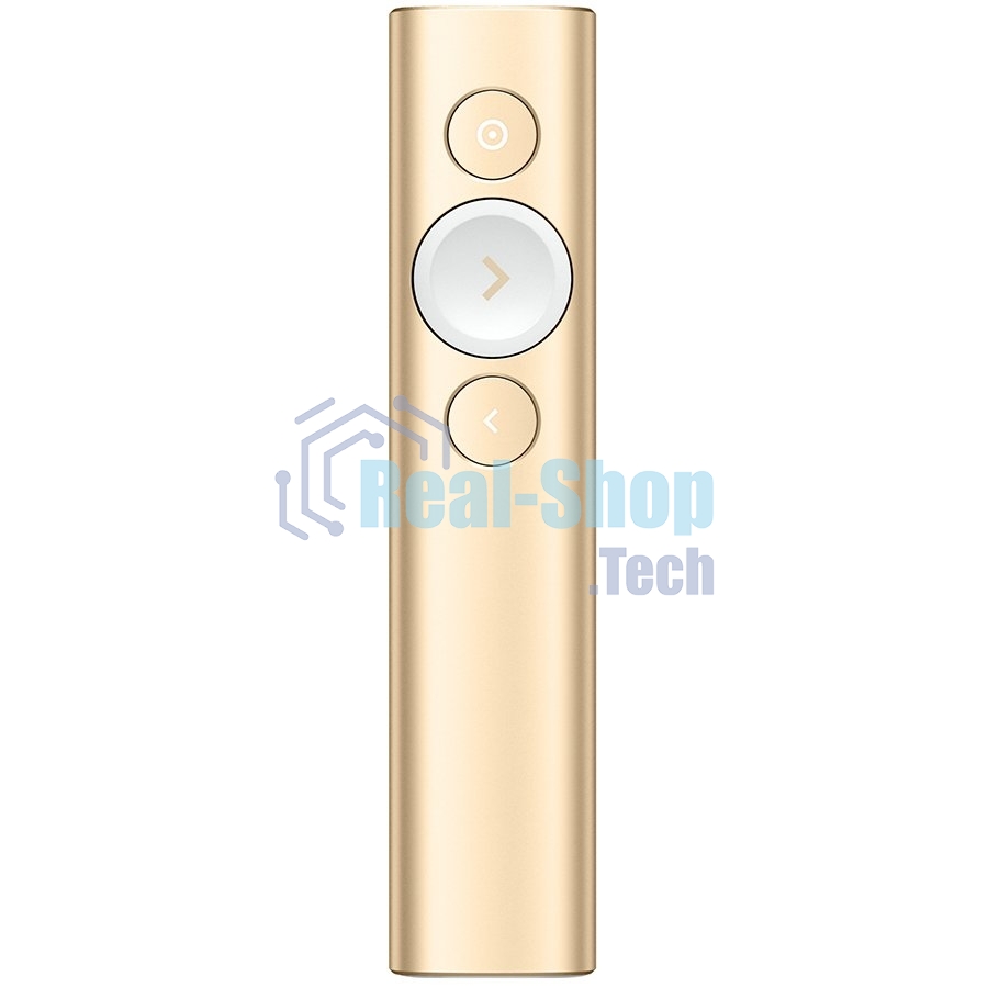 Презентер беспроводной Logitech Spotlight золотистый, радиоканал, USB, кнопки - 3