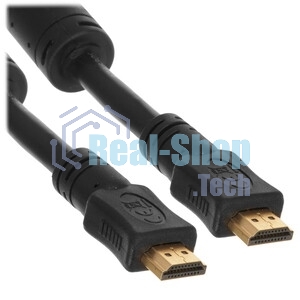Кабель Cablexpert HDMI CC-HDMI4-20M, 19M/19M, v2.0, медь, позол.разъемы, экран, 20м, черный, пакет