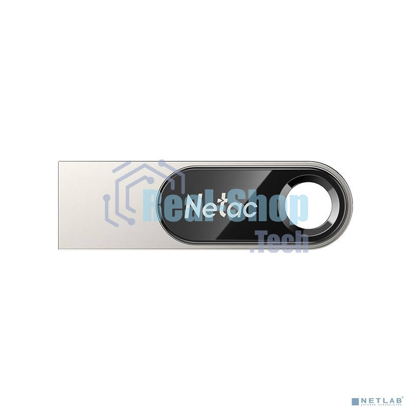 Флешка USB Netac U278 (NT03U278N-032G-20PN), 32Gb, USB 2.0, R/W 50/10, серебристый/черный