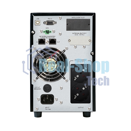 Источник бесперебойного питания CROWN On-Line CMUOA-350-1K EURO 1000VA/900W, корпус металл, TOWER, АКБ 3*12V/7AH, PF-0.9, AVR 110-300V, порт RJ-11/45+USB/RS-232, EPO, розетки 2*EURO, входной кабель 2 м, вентилятор охлаждения, автомат, слот для SNMP, порт для доп. батарейных кабинетов, ПО