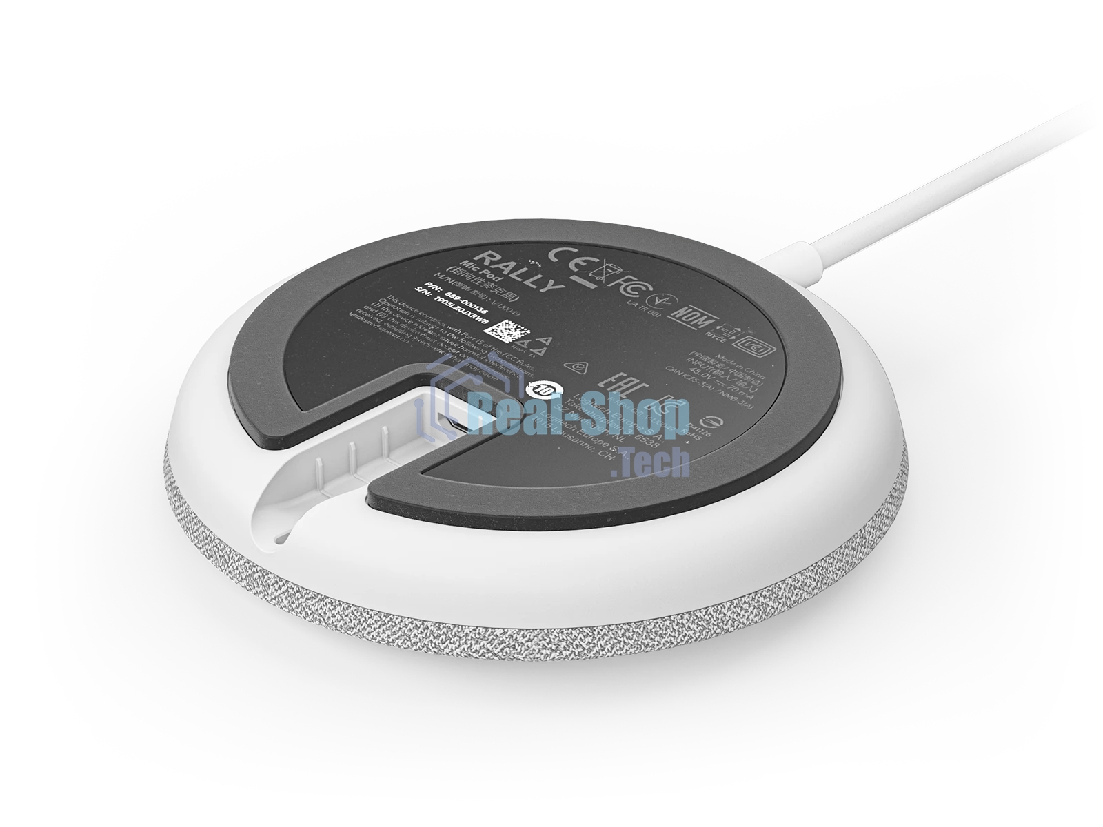 Микрофон Logitech Microphone for Rally ConferenceCamMic Pod Off белый