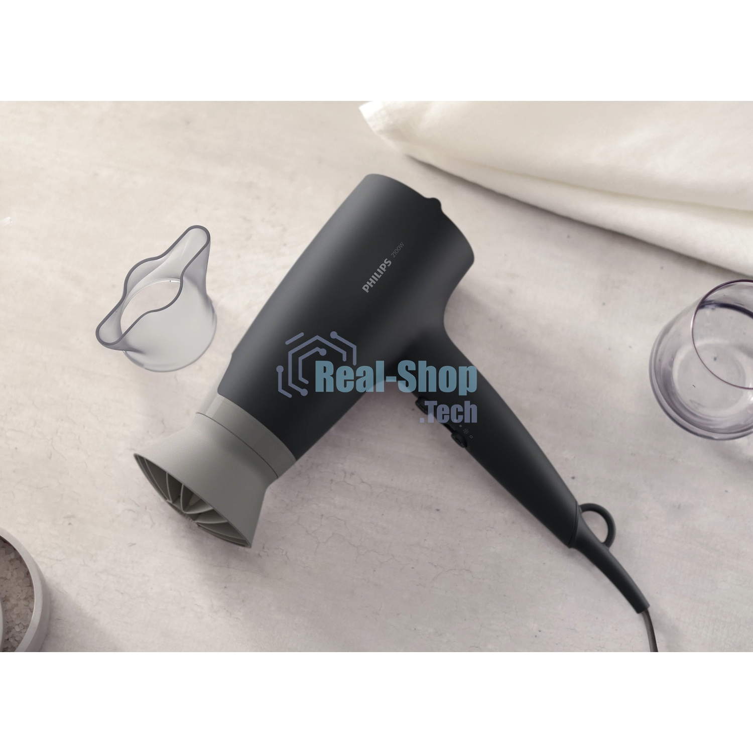 Фен Philips BHD351/10 черный, 2100 Вт, ионизация