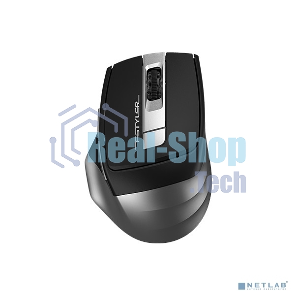 Мышь беспроводная A4Tech Fstyler FB35 серый, 2000 dpi, радиоканал, Bluetooth, USB, кнопки - 6