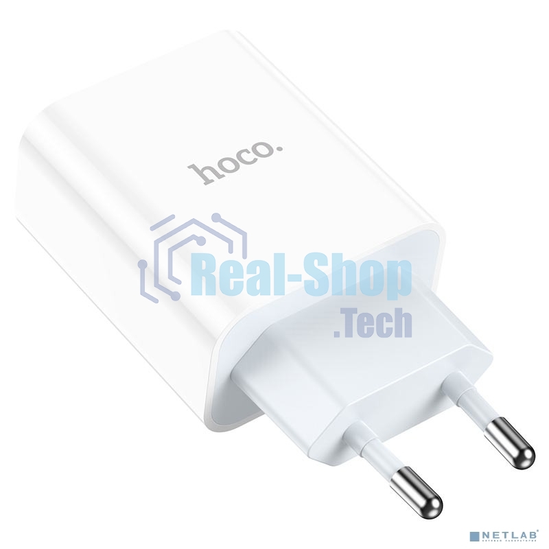 Сетевое зарядное устройство HOCO HC-66076 C97A/PD + QC 3.0/2 USB: Type-A + Type-C/Выход: 5V_9V_12V, 20W/белый