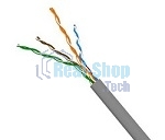 Кабель информационный Lanmaster TWT-5EFTP кат.5е SF/UTP общий экран в оплетке 4X2X24AWG PVC внутренний 305м серый