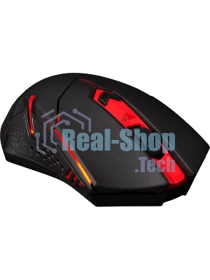 Мышь беспроводная + коврик Defender Redragon M601WL-BA черный, 2400 dpi, радиоканал, USB, кнопки - 6