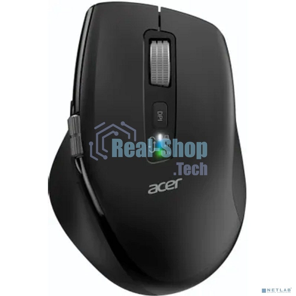 Мышь беспроводная Acer OMR406 черный, 4800 dpi, радиоканал, Bluetooth, USB, кнопки - 8