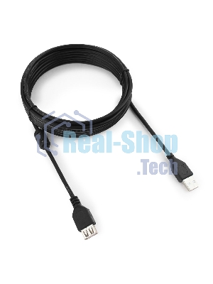 Кабель Gembird PRO USB 2.0 удлинительный 4.5м AM/AF позол.конт., фер.кол., пакет