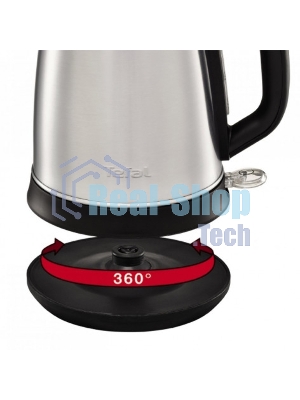 Электрочайник Tefal KI270D30 серебристый, 1.7 л, 2400 Вт, скрытый нагревательный элемент