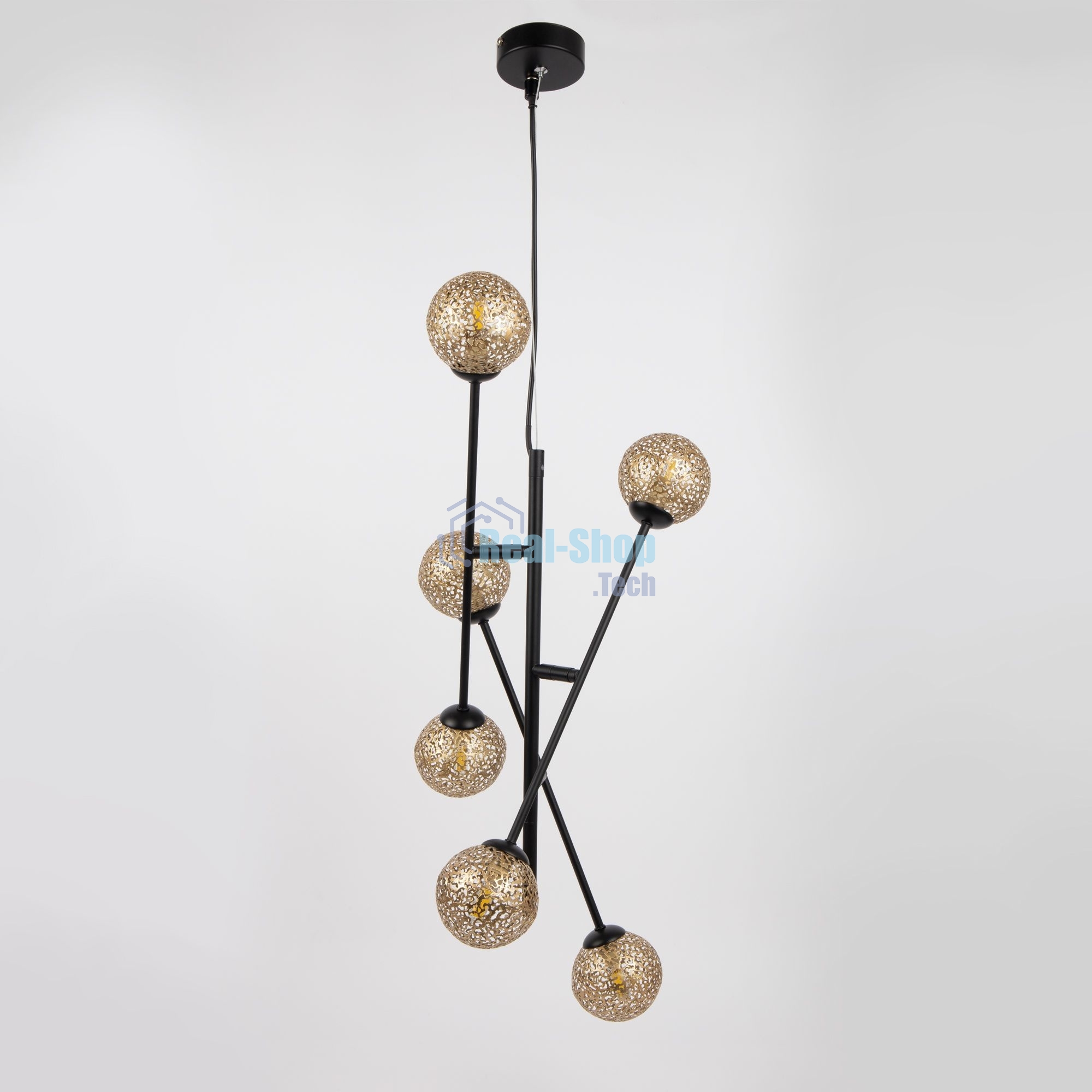 Светильник подвесной HIPER H819-0 6G96Вт BLACK/GOLD