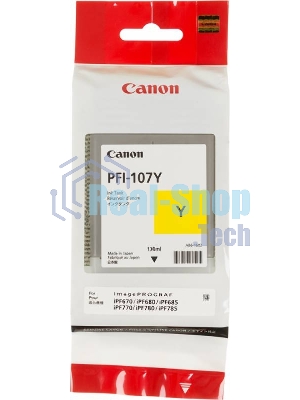 Картридж струйный Canon PFI-107Y (6708B001) желтый (130 мл) для Canon iP F680/685/780/785