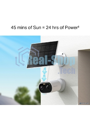Комплект умной камеры с солнечной панелью Solar-Power Security Camera Kit