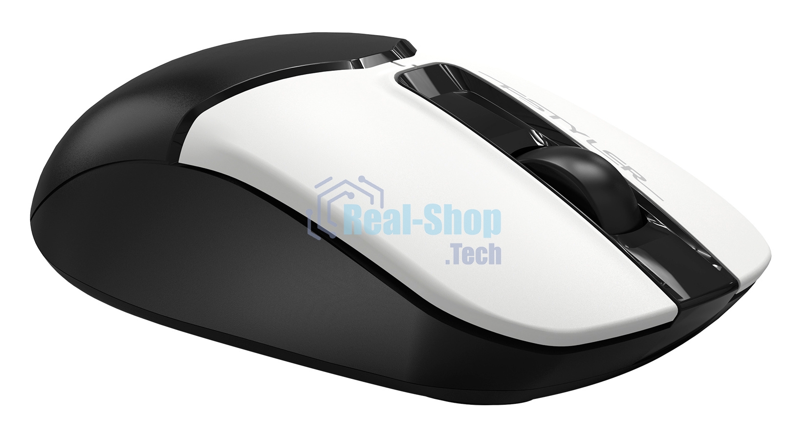 Мышь беспроводная A4Tech Fstyler FG12S белый/черный, 1200 dpi, радиоканал, USB, кнопки - 3