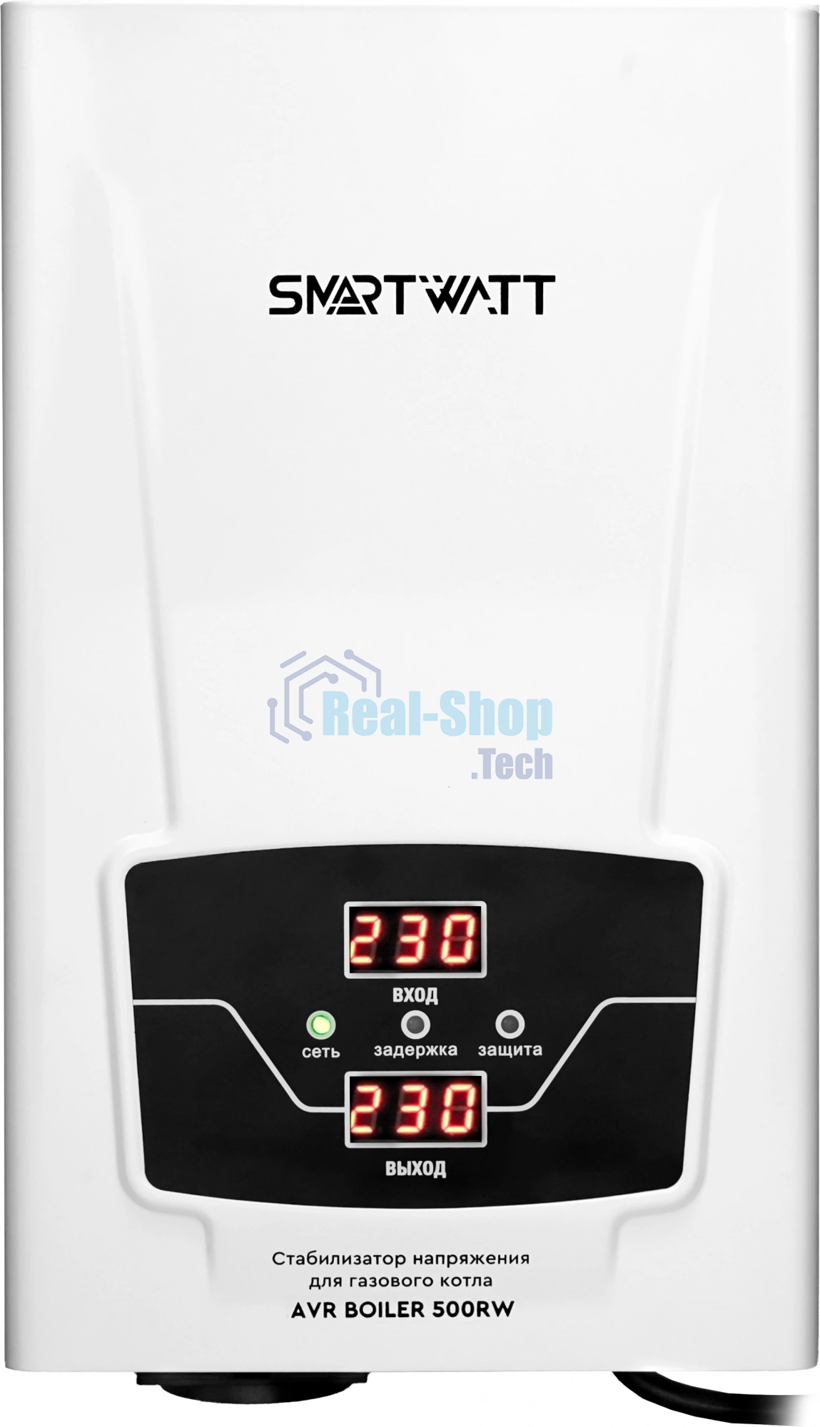 Стабилизатор напряжения для газового котла SMARTWATT AVR BOILER 500RW (140W - 260W, 500VA, 0.5 кВт, 50 Гц, розеток - 1,