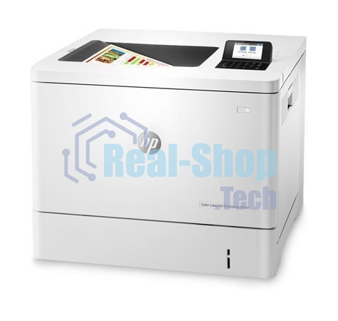Принтер лазерный HP Color LaserJet Enterprise M554dn (7ZU81A), A4, цветной, печ. до 33 стр/мин., 600 x 600 dpi, USB, RJ-45, Air Print, Mopria